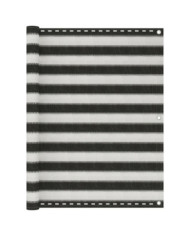 Écran de balcon PEHD 120x600 cm Anthracite et blanc | Mobilier & Déco