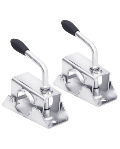 Pinces de roue de jauge 2 pcs 13,5x6,5x14 cm Acier galvanisé | Mobilier & Déco