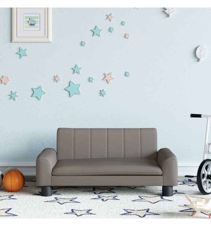 Canapé pour enfants taupe 70x45x30 cm tissu | Mobilier & Déco