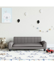 Canapé pour enfants gris 90x53x30 cm similicuir | Mobilier & Déco