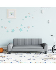 Canapé pour enfants gris clair 90x53x30 cm tissu | Mobilier & Déco