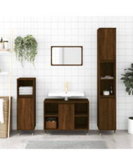 Ensemble de meubles de salle de bain 3 pcs Chêne marron | Mobilier & Déco