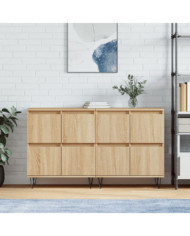 Buffets 2 pcs chêne sonoma bois d'ingénierie | Mobilier & Déco