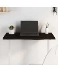 Dessus de bureau marron foncé 80x40x2 cm bois chêne traité | Mobilier & Déco