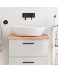 Comptoir de salle de bain marron 60x60x(2-4) cm bois traité | Mobilier & Déco