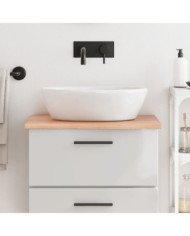 Comptoir de salle de bain marron clair 60x50x2 cm bois traité | Mobilier & Déco