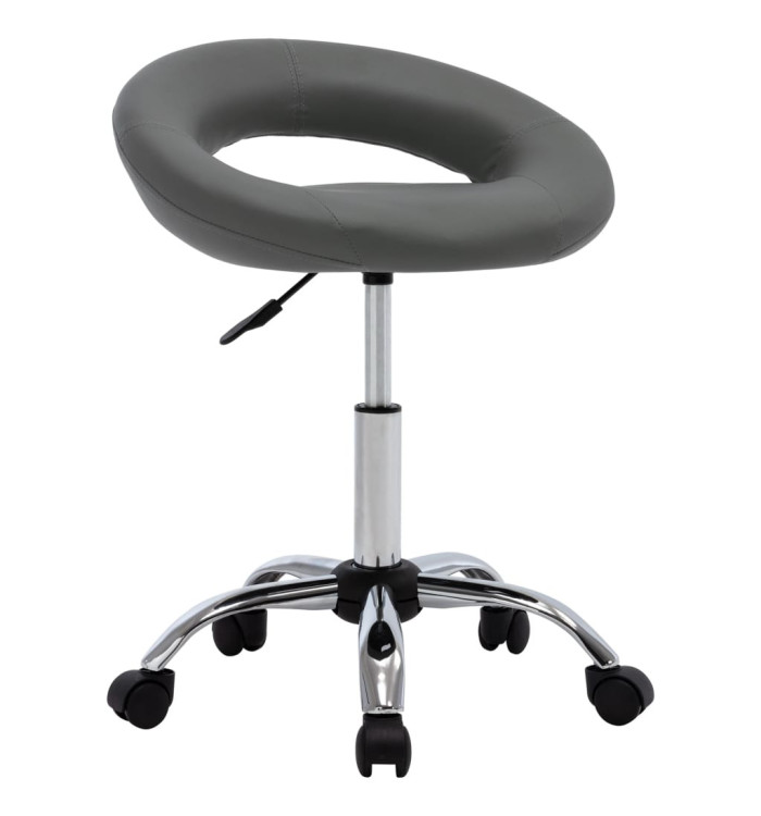 Chaise pivotante de salle à manger Gris Similicuir | Mobilier & Déco