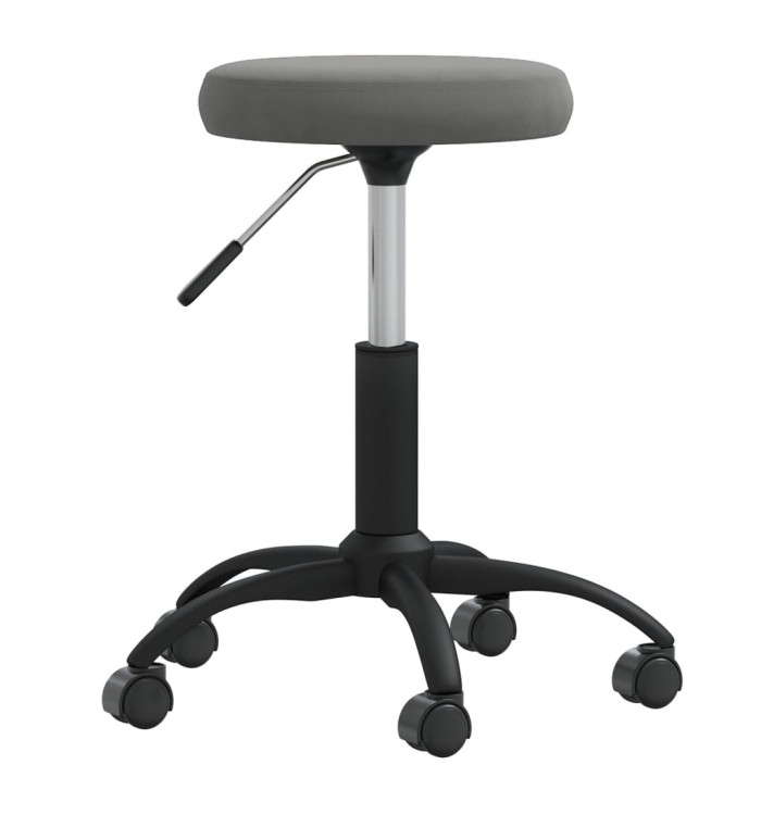 Tabouret de massage Velours Gris foncé | Mobilier & Déco