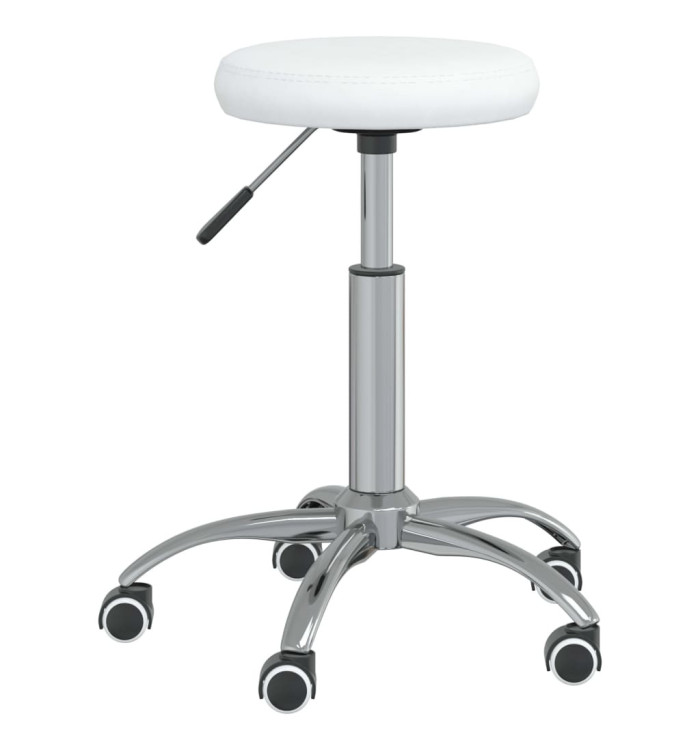 Chaise de salle à manger Blanc Similicuir | Mobilier & Déco