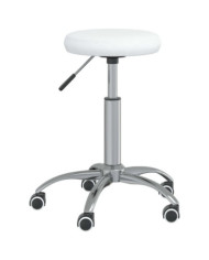 Chaise de salle à manger Blanc Similicuir | Mobilier & Déco