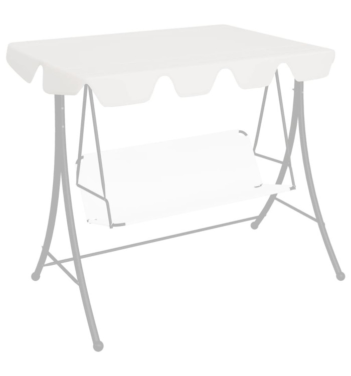 Toit de rechange de balançoire blanc 150/130x105/70 cm | Mobilier & Déco