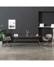 Chaise pivotante de bureau Taupe Tissu | Mobilier & Déco