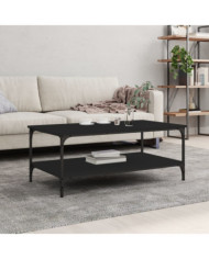 Table basse noir 100x55x40 cm bois d'ingénierie | Mobilier & Déco