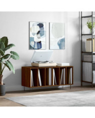Armoire à disques chêne marron 100x38x48 cm bois d'ingénierie | Mobilier & Déco