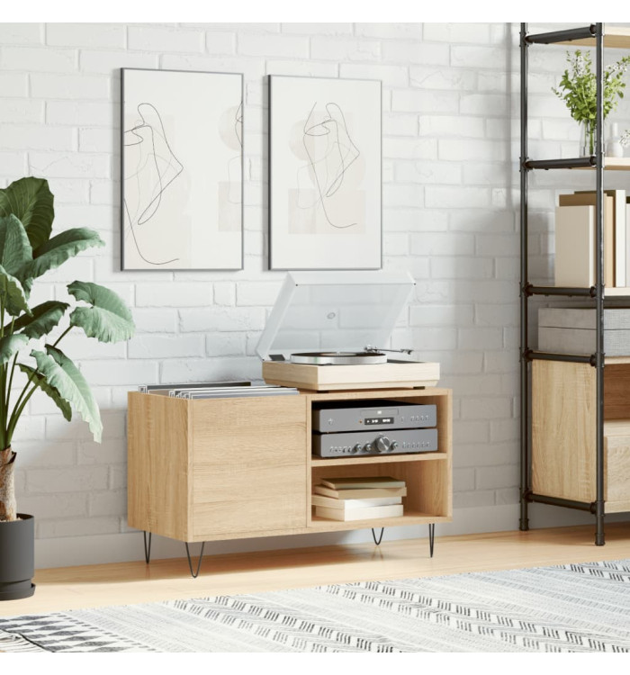 Armoire à disques chêne sonoma 85x38x48 cm bois d'ingénierie | Mobilier & Déco