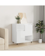 Buffet Blanc brillant 60x35x70 cm Bois d'ingénierie | Mobilier & Déco