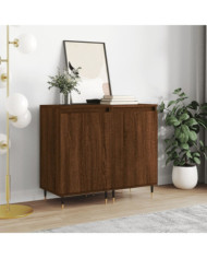 Buffets 2 pcs chêne marron 40x35x70 cm bois d'ingénierie | Mobilier & Déco