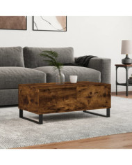 Table basse Chêne fumé 90x50x36,5 cm Bois d'ingénierie | Mobilier & Déco
