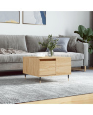 Table basse chêne sonoma 55x55x36,5 cm bois d'ingénierie | Mobilier & Déco