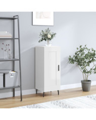 Buffet Blanc brillant 34,5x34x90 cm Bois d'ingénierie | Mobilier & Déco