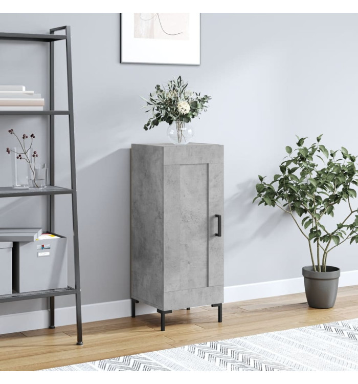 Buffet Gris béton 34,5x34x90 cm Bois d'ingénierie | Mobilier & Déco