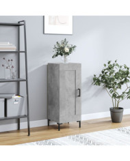 Buffet Gris béton 34,5x34x90 cm Bois d'ingénierie | Mobilier & Déco