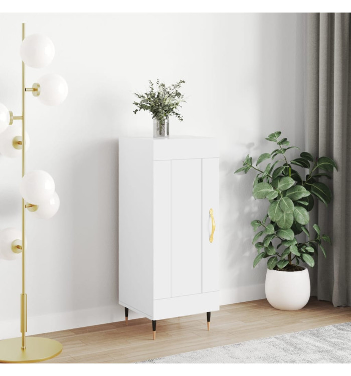 Buffet blanc 34,5x34x90 cm bois d'ingénierie | Mobilier & Déco