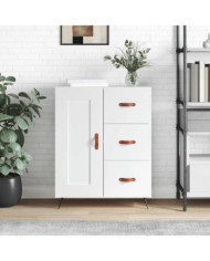 Buffet blanc 69,5x34x90 cm bois d'ingénierie | Mobilier & Déco