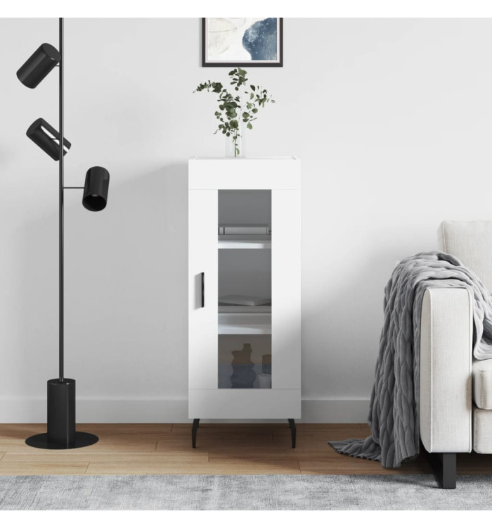 Buffet blanc 34,5x34x90 cm bois d'ingénierie | Mobilier & Déco