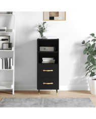 Buffet Noir 34,5x34x90 cm Bois d'ingénierie | Mobilier & Déco