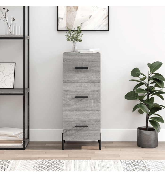 Buffet Sonoma gris 34,5x34x90 cm Bois d'ingénierie | Mobilier & Déco