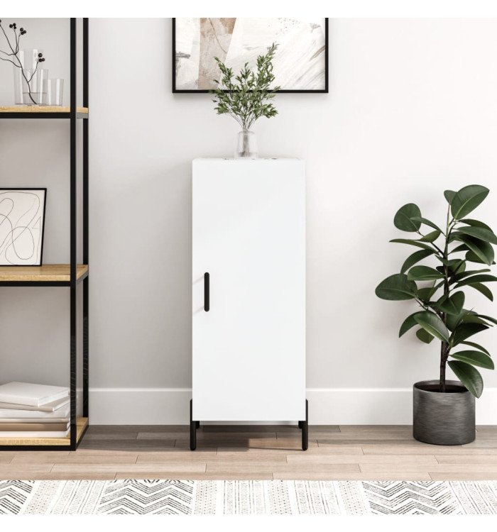 Buffet blanc 34,5x34x90 cm bois d'ingénierie | Mobilier & Déco