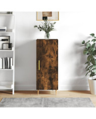 Buffet Chêne fumé 34,5x34x90 cm Bois d'ingénierie | Mobilier & Déco