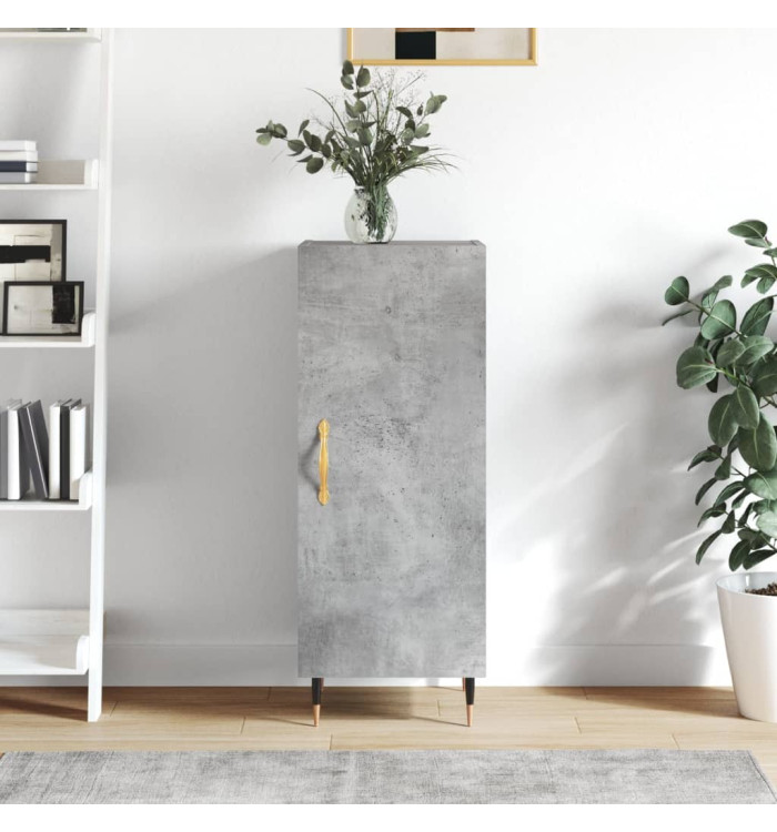 Buffet Gris béton 34,5x34x90 cm Bois d'ingénierie | Mobilier & Déco