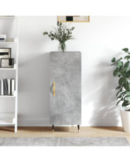 Buffet Gris béton 34,5x34x90 cm Bois d'ingénierie | Mobilier & Déco