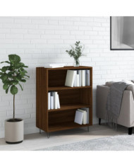 Bibliothèque chêne marron 69,5x32,5x90 cm bois d'ingénierie | Mobilier & Déco