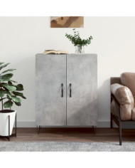 Buffet gris béton 69,5x34x90 cm bois d'ingénierie | Mobilier & Déco