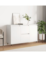 Buffet blanc 104x35x70 cm bois d'ingénierie | Mobilier & Déco