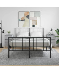 Tables de chevet 2 pcs gris béton 40x35x69 cm bois d’ingénierie | Mobilier & Déco