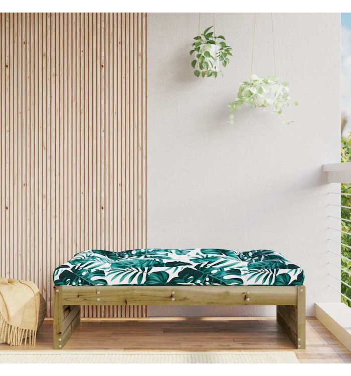 Repose-pied de jardin 120x80 cm bois de pin imprégné | Mobilier & Déco