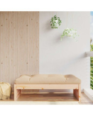 Repose-pied de jardin 120x80 cm bois de pin massif | Mobilier & Déco