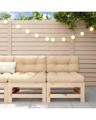 Canapés centraux avec coussins 2 pcs bois de pin massif | Mobilier & Déco