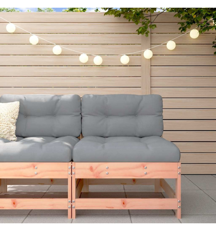 Canapé central avec coussins bois massif douglas | Mobilier & Déco