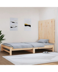 Tête de lit murale 108x3x90 cm Bois massif de pin | Mobilier & Déco