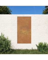Décoration murale jardin 105x55cm acier corten design du soleil | Mobilier & Déco