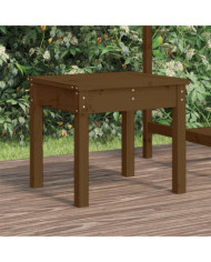 Banc de jardin marron miel 50x44x45 cm bois de pin massif | Mobilier & Déco