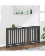 Cache-radiateur Gris 169x19x84 cm Bois massif de pin | Mobilier & Déco