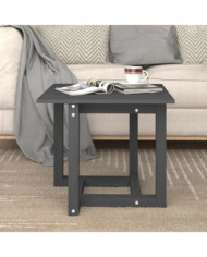 Table basse Gris 50x50x45 cm Bois massif de pin | Mobilier & Déco