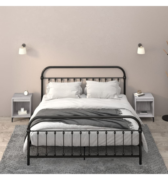 Tables de chevet 2 pcs Sonoma gris 40x35x50 cm | Mobilier & Déco