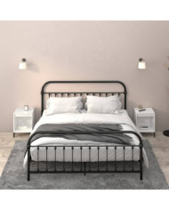 Tables de chevet 2 pcs Blanc brillant 40x35x50 cm | Mobilier & Déco